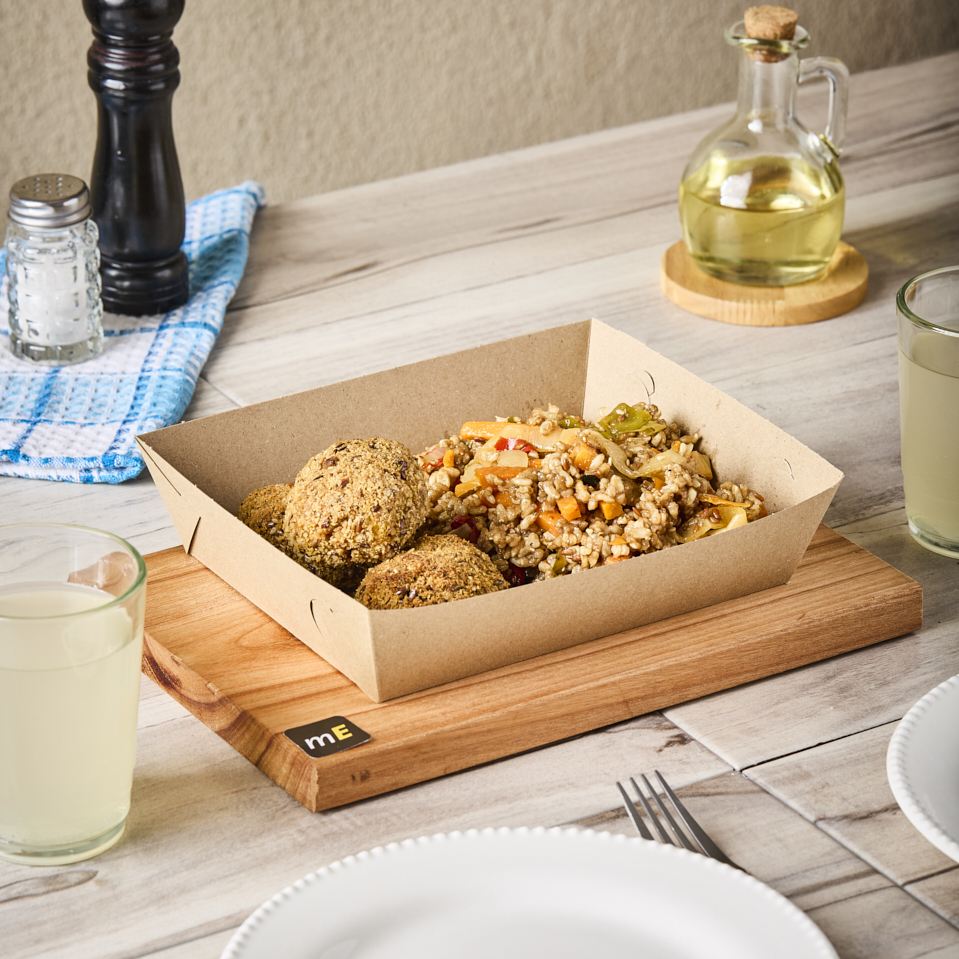 CUBETAS ÑOQUERAS CARTON KRAFT Nº4 BIOHZ (17*20*6CM) *100UNID