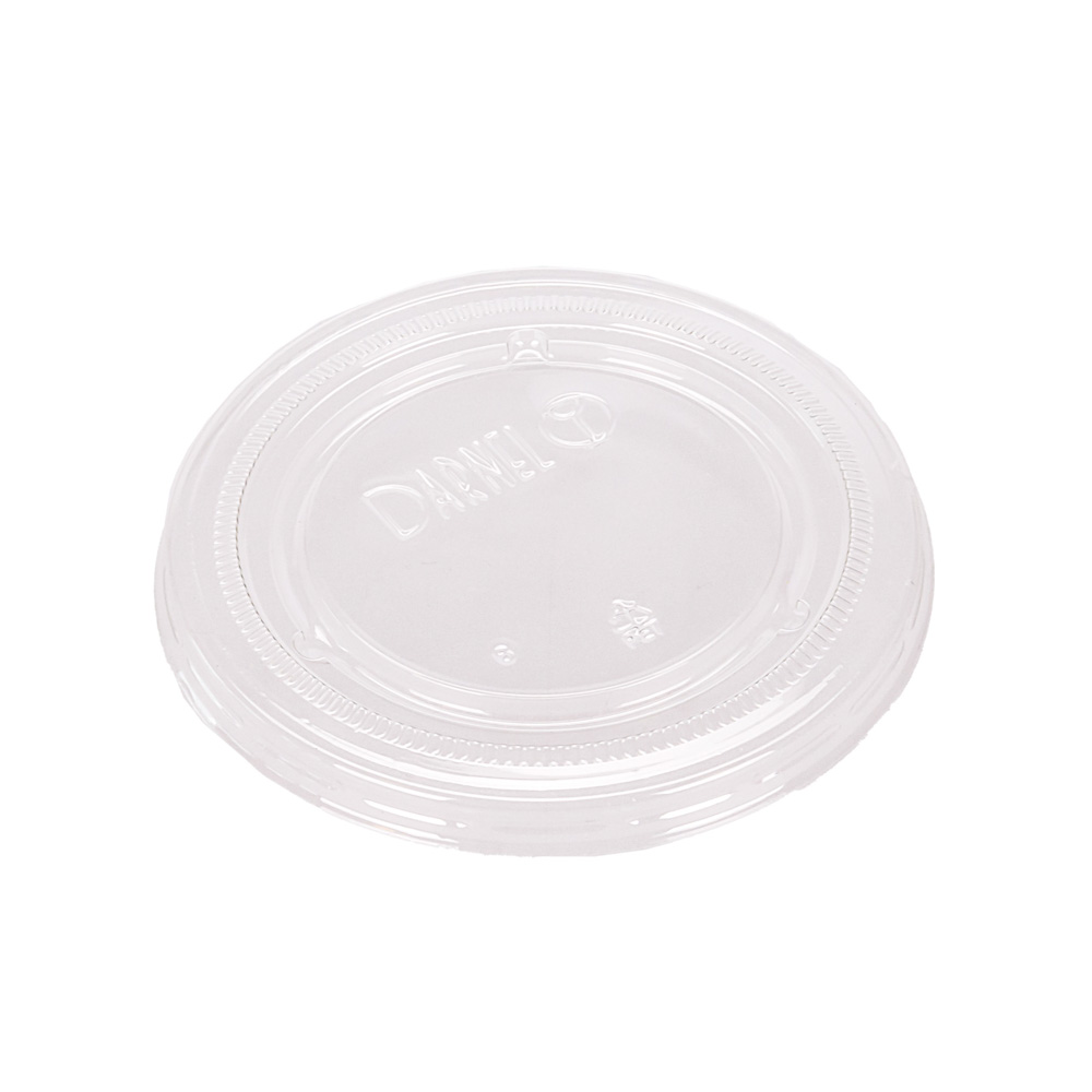 TAPA POTE SOUFFLE PLASTICO CRISTAL. (PARA POTE 4 Y 5.5OZ) PAQ.*100UNID