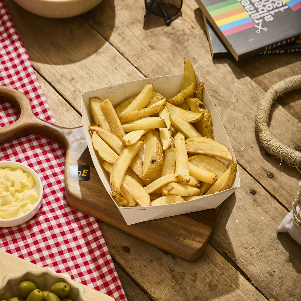 CUBETA ÑOQUERA CARTULINA BLANCA MEDIANA (10*13*5,5CM) mE *100UNID