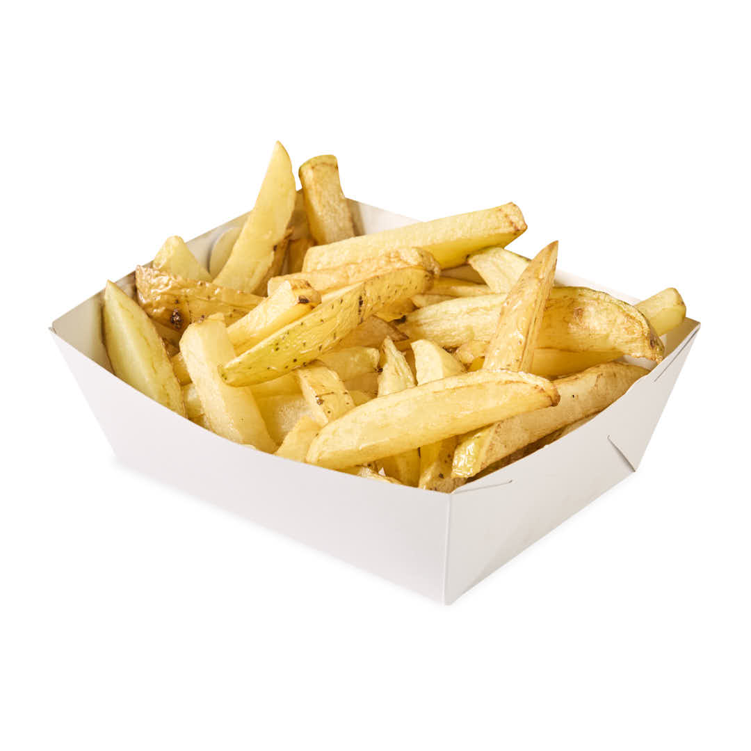 CUBETA ÑOQUERA CARTULINA BLANCA MEDIANA (10*13*5,5CM) mE *100UNID