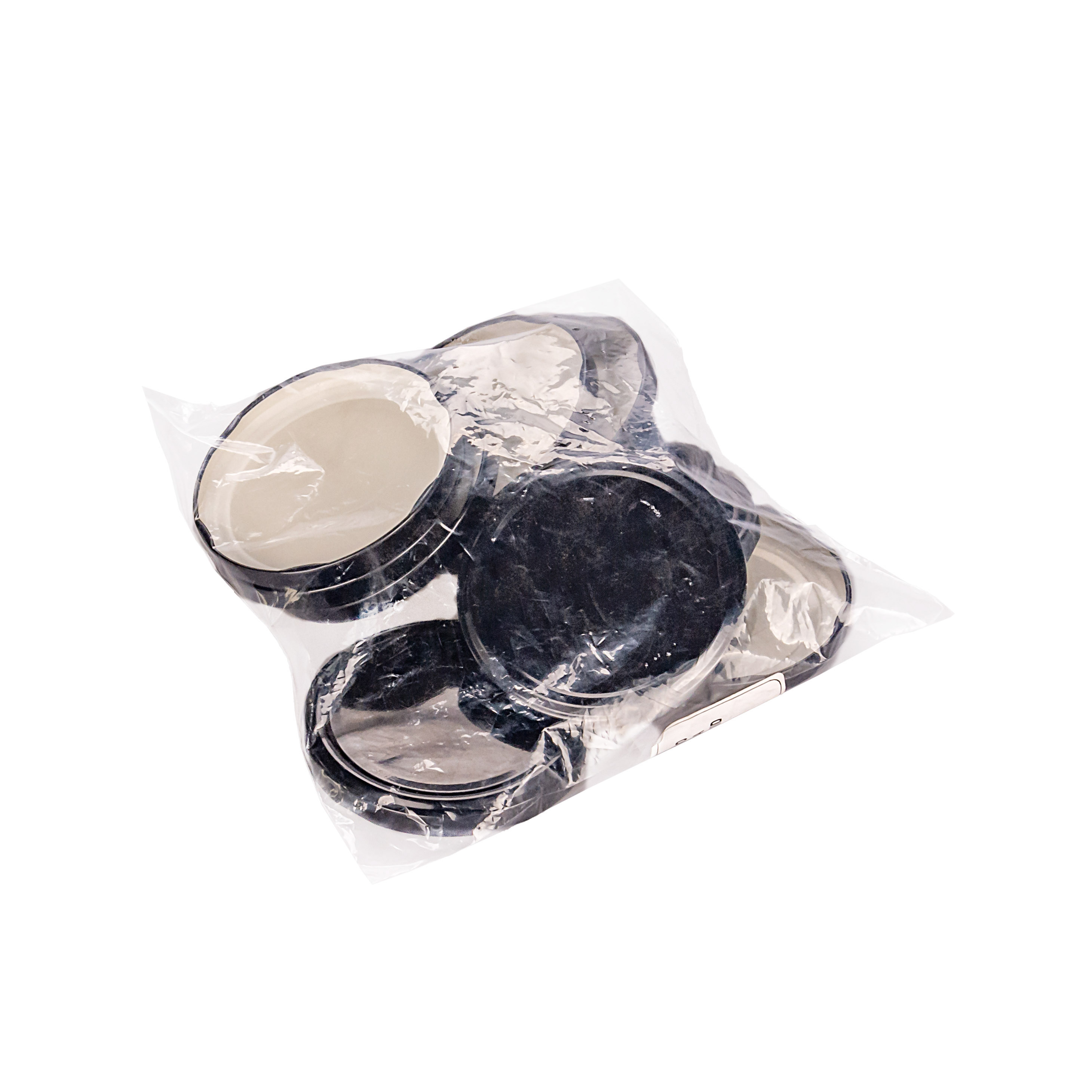 TAPA FRASCO VIDRIO 82MM AXIAL NEGRA (METAL) PACK *12UNID