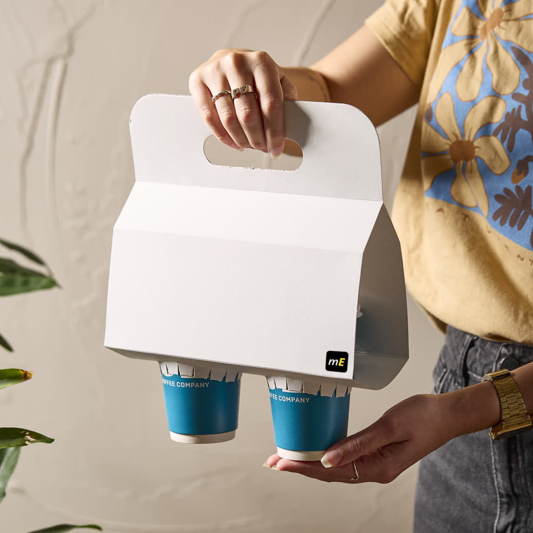 PORTAVASOS VALIJA CARTULINA BLANCA P/2 VASOS (22*22*10CMCM) mE *50UNID