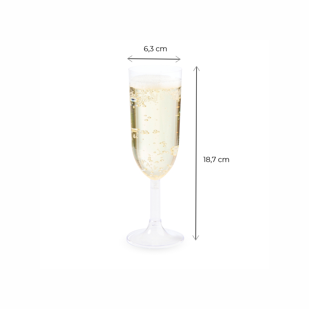 STRAWPLAST COPA RIGIDA.220CC CHAMPAGNE CRISTAL (ST-314) *4UNID