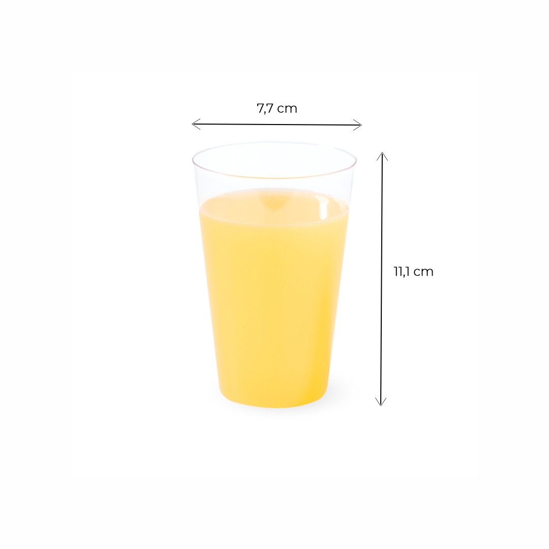 STRAWPLAST VASO RIGIDO.300CC JUGO CRISTAL (ST-462) *10UNID