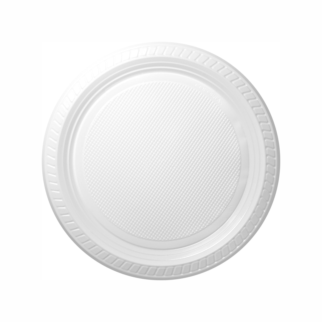 PLATOS DESCARTABLE BLANCO COPOBRAS 21CM (PR0-21) *10UNID