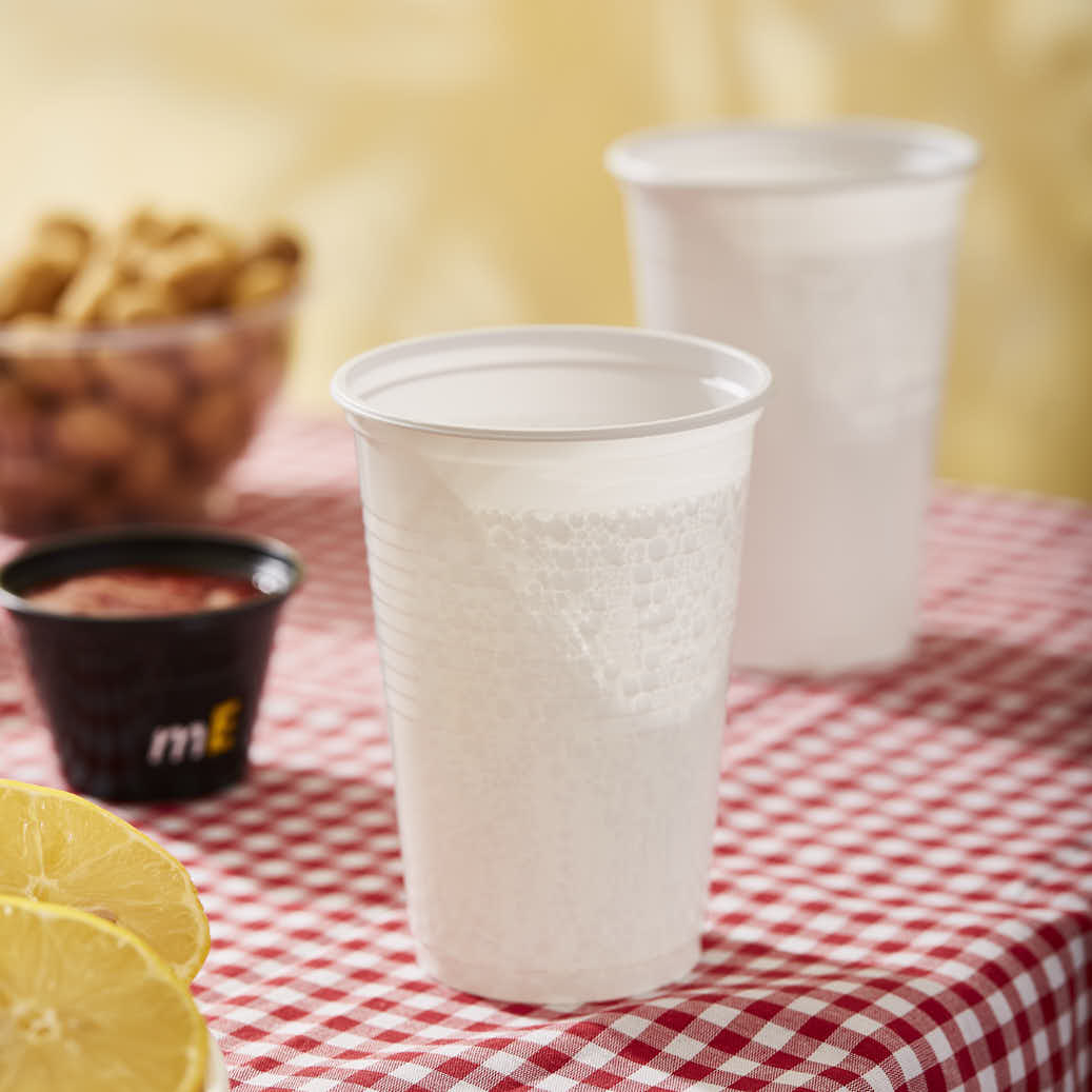 VASOS PLASTICOS BLANCOS 330CC WORK *100UNID(OFERTA)