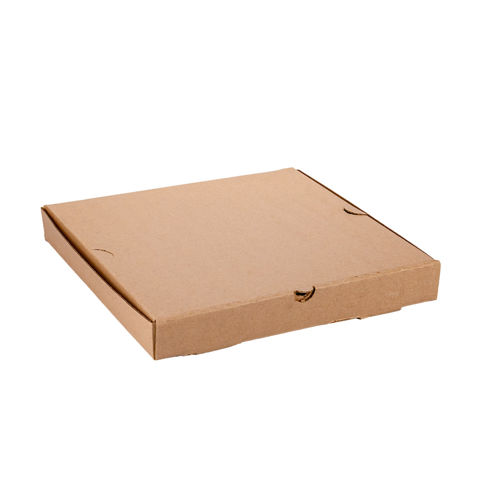 CAJA PIZZA MICRO MARRON/MARRON GRANDE REFORZADA (32.5*32.5*3.7CM) *100UNID (OFERTA)