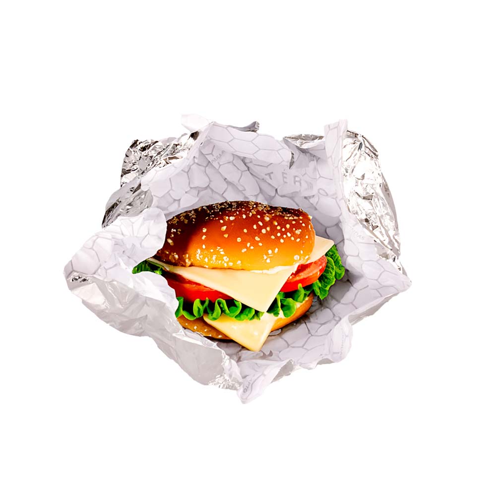 PAPEL FAST FOOD ALUMINIO PANALTERMICO 30*40CM NATURAL (160 HOJAS) *KG