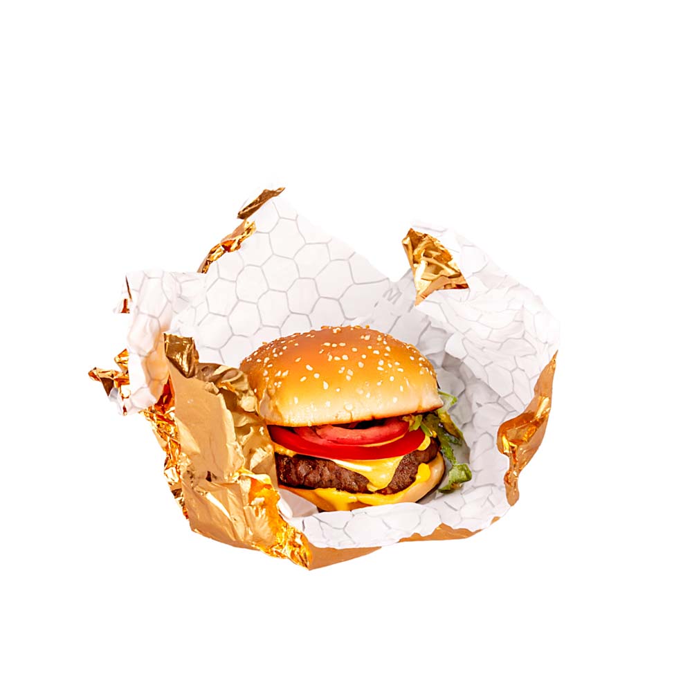 PAPEL FAST FOOD ALUMINIO PANALTERMICO 30*40CM DORADO (160 HOJAS) *KG