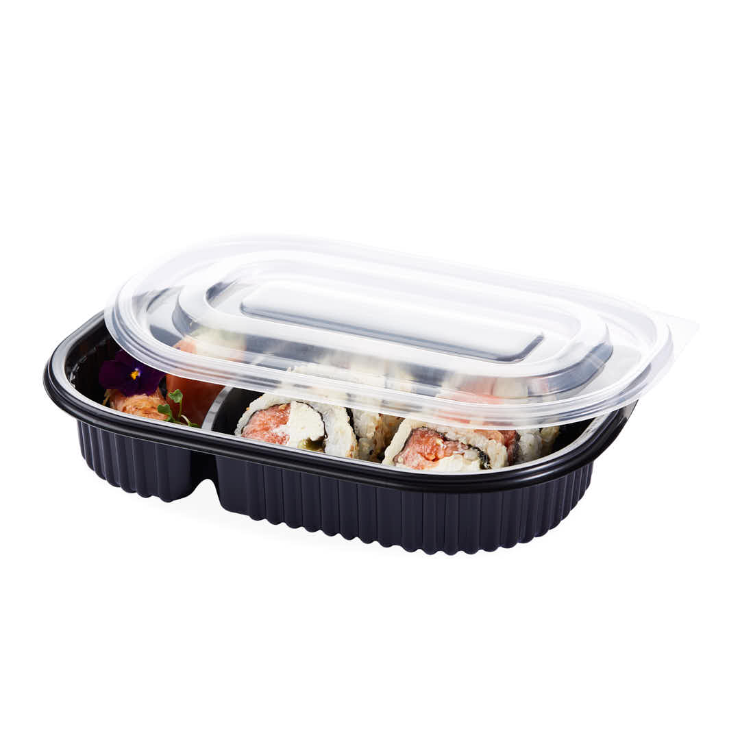 BANDEJA MICRO BANDEX NEGRA Nº180 C/2 CAVIDADES (15*24*4.5CM) *50UNID