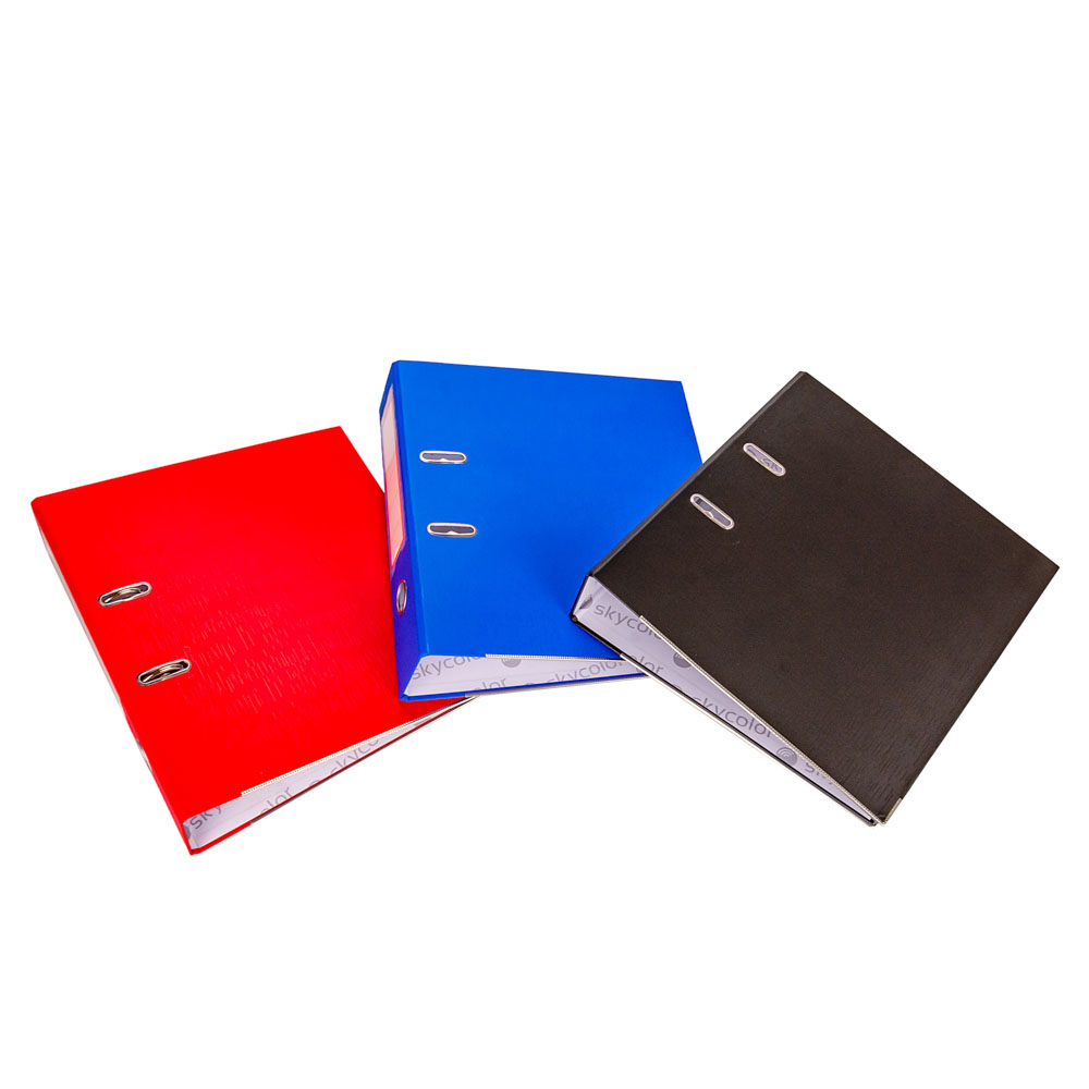 BIBLIORATO PVC PLASTIFICADO SKYCOLOR A4 LOMO 7CM ROJO (28*32CM) *UNID