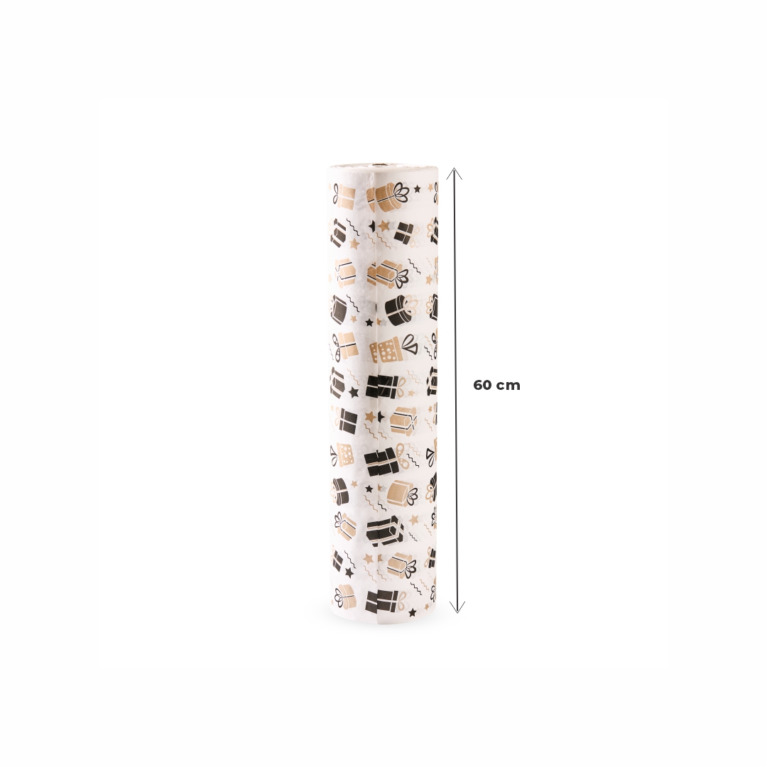 PAPEL FANTASIA mE 60CM REGALO (SUPER BLANCO - 40GRS - 280MTS) BOBINA *6,75KG