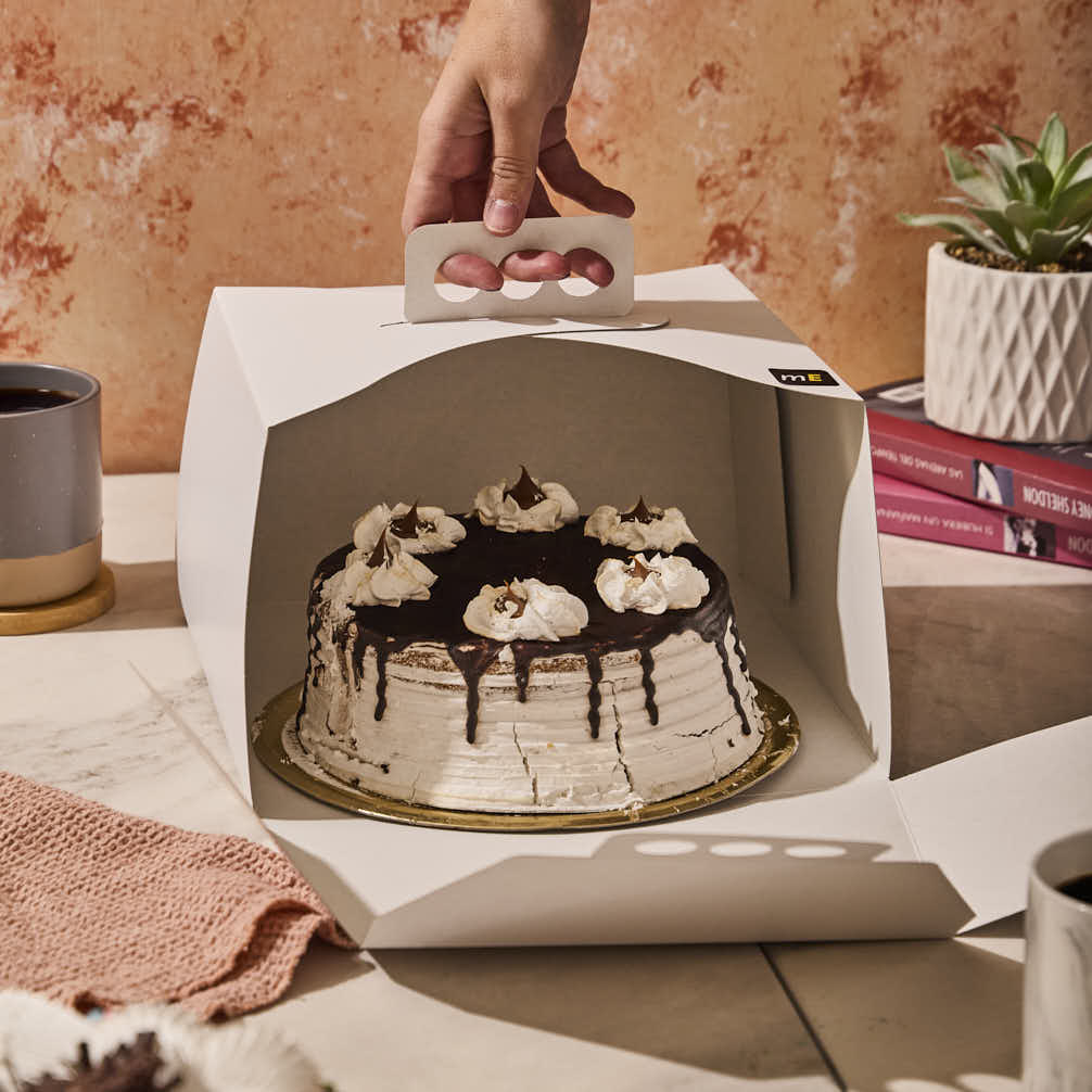 ESTUCHE TORTA CARTULINA BLANCA (25*25*15CM) mE *10UNID