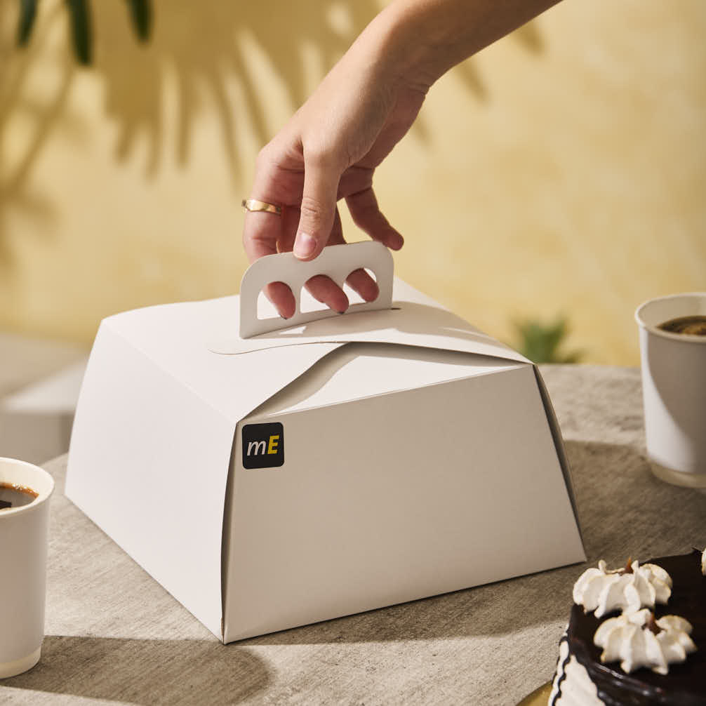 ESTUCHE TORTA CARTULINA BLANCA (23*23*12CM) mE *10UNID