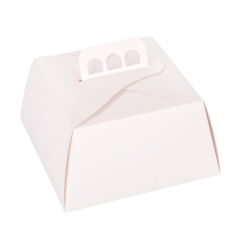 ESTUCHE TORTA CARTULINA BLANCA (23*23*12CM) mE *10UNID