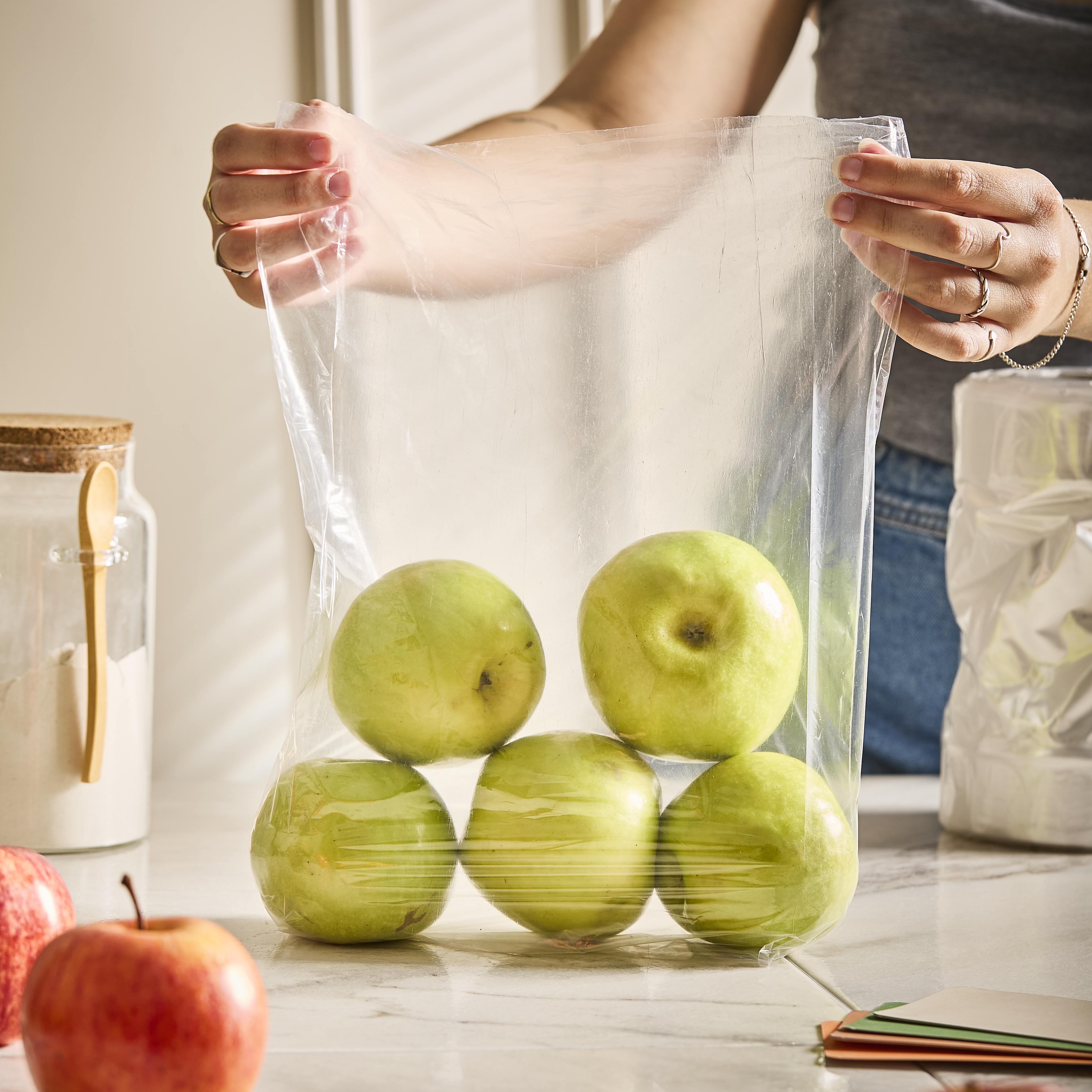 BOLSAS ARRANQUE B/D RINDE IGUAL.(ROLLO *1.100GRS) 25*35CM POLYFILM *UNID