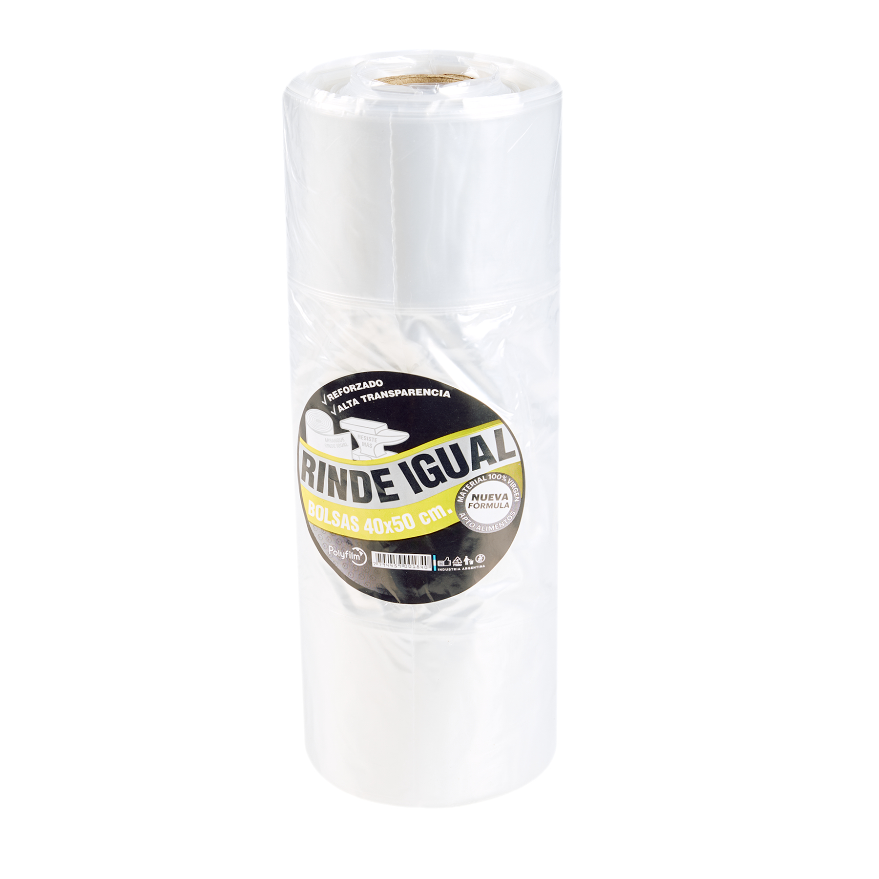 BOLSAS ARRANQUE B/D RINDE IGUAL.(ROLLO *1.250GRS) 40*50CM POLYFILM *UNID