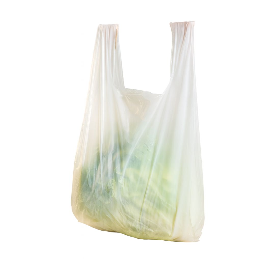 BOLSAS CAMISETA STANDARD BLANCA 40*50CM A/D POLYFILM (AMARILLA) *80UNID