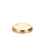 TAPA FRASCO VIDRIO 63MM AXIAL DORADA (METAL) PACK *20UNID