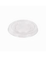 TAPA POTE SOUFFLE PLASTICO CRISTAL. (PARA POTE 2 Y 2.5OZ) PAQ.*100UNID