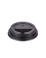 TAPA VASOS TERMICOS CON PICO 180CC NEGRA WELL CUP (TD180N) *100UNID