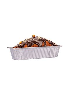 MOLDE BUDIN ALUMINIO DESCARTABLE.MEDIANO INGLES (RAL8) (8*24*5CM) *25UNID