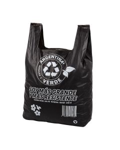 BOLSAS CAMISETA OXO DEGRADABLE NEGRA REFORZADA 45*55CM (7000) MAPSA *100UNID(OFERTA)