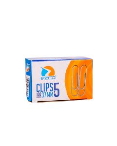 CLIPS EZCO Nº.5 NIQUELADOS 37MM *100UNID