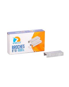BROCHES PARA ABROCHADORA EZCO Nº10 CAJITA *1000UNID