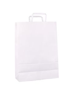 BOLSA BOUTIQUE PAPEL BLANCA 30*12*41CM *UNID