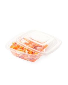 ENSALADERA CUADRADA BANDEX PET (750CC) (105444B) (16*16*5.5CM) *50UNID