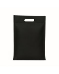BOLSA FRISELINA RIÑON LISA 22.5*30CM NEGRA (1K-11) *20UNID