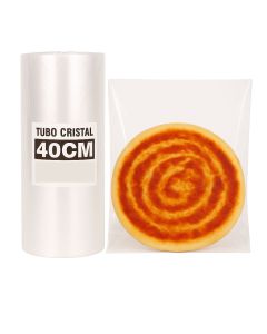 TUBO SIN CORTE mE PE CRISTAL (B/D - 45MIC) .40CM*100MTS *UNID