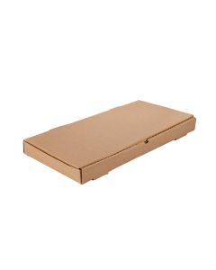 CAJA PIZZA MICRO MARRON/MARRON.PARRILLA X METRO (25*55*4.5CM) *100UNID