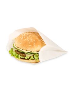 BOLSA HAMBURGUESA PAPEL BIOXIDO BLANCO LISA (13*5*10CM) *100UNID