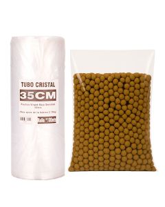 TUBO SIN CORTE mE PE CRISTAL (B/D - 45MIC) .35CM*100MTS *UNID