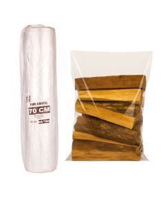 TUBO SIN CORTE mE PE CRISTAL (B/D - 45MIC) .70CM*100MTS *UNID