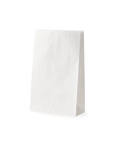 BOLSAS DELIVERY PAPEL BLANCO FONDO CUADRADO Nº7 (26*12*40CM) *50UNID