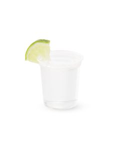 VASO PLASTICO TEQUILA CRISTAL 25CC PLASTIVAS (4CM DIAM.*4.4CM ALTO) *50UNID