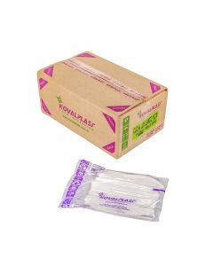 CUCHILLO PLASTICO BLANCO (KOVALPLAST) CAJA *1000UNID