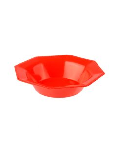 BOWL RIGIDO OCTOGONAL KOVAL 15CM ROJO *10UNID