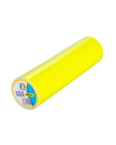 ETIQUETAS TIPO MOTEX EZCO AMARILLA PACK *10 ROLLOS