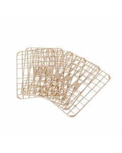 REJILLAS FIAMBRERAS PLASTICO BLANCO (12*18CM) (CAJA *2.55KG) *UNID