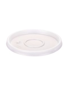 TAPA VASOS PLASTICOS TRASLUCIDOS WORK 500CC CON CRUZ (T24 AMCOR) *100UNID