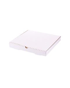 CAJA PIZZA MICRO BLANCO/MARRON GRANDE (32.5*32.5*3.7CM) *100UNID
