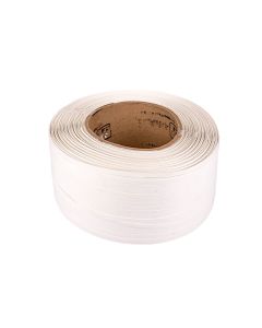 FLEJE PLASTICO BLANCO 9.5MM VIRGEN PARA MAQUINA SEMIAUTOMATICA *ROLLO 10KG