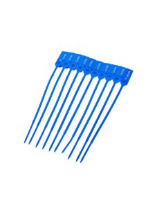 PRECINTOS NUMERADOS 29CM PLASTICOS AZUL TAC SEAL *100UNID