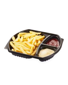 BANDEJA MICRO COTNYL NEGRA C/3 CAVIDADES (20*22*3CM) (CAT3 NE) *50UNID