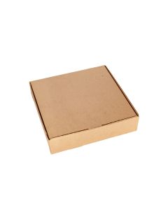 CAJA MICRO CARTON MARRON/MARRON (25*25*6CM) (TARTA) *100UNID.