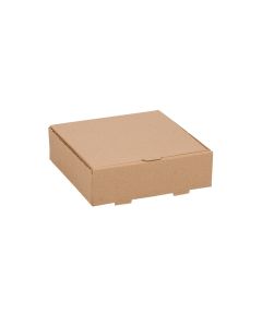 CAJA MICRO CARTON MARRON/MARRON (18.5*18.5*5.5CM) (HAMBURGUESA) *100UNID.